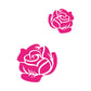 Rosa semplice - Art. n.46 - LCDRS0046 Stencil 1 livello